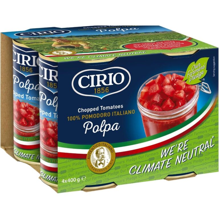 CIRIO Polpa Chopped Tomatoes, Italian, Canned, Tinned 4 X 400G