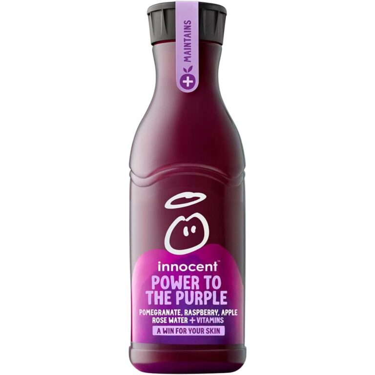 Innocent plus Power to the Purple Pomegranate & Raspberry Juice with Vitamins 750Ml