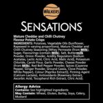 Walkers Sensations Mature Cheddar Cheese & Chilli Crisps 150G