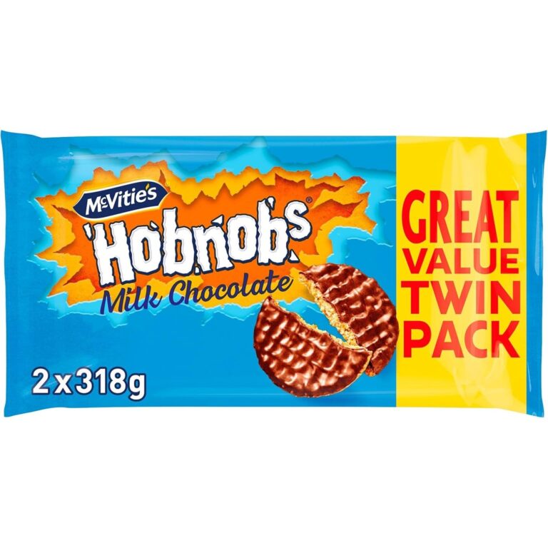 Mcvitie'S Hobnobs Milk Chocolate Biscuits Twin Pack, 636 G (Pack of 1)