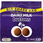 Cadbury Dairy Milk Giant Buttons Chocolate Bag, 184.8G