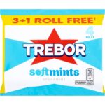 Trebor Softmint Spearmint 4 Roll Multipack, 179 G