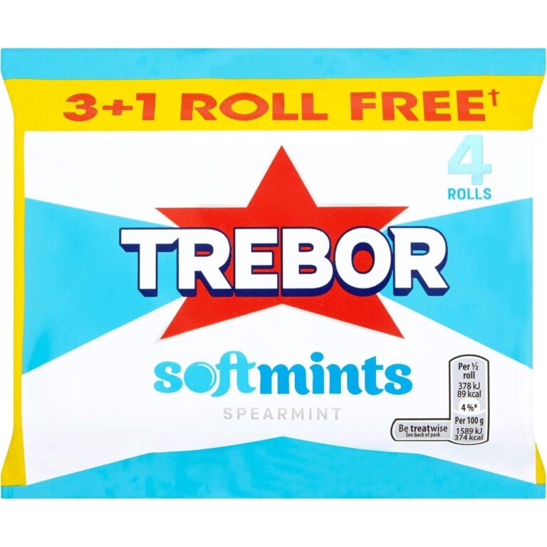 Trebor Softmint Spearmint 4 Roll Multipack, 179 G