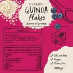 Amisa Organic Gluten-Free Quinoa Flakes, 400G - Certified Gluten Free & Suitable for Vegans - Source of Protein - Ideal for Healthy Breakfast Cereal