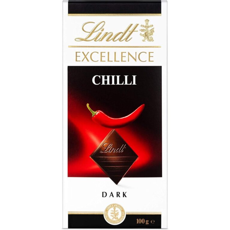 Lindt Excellence Dark Chilli Chocolate Bar, 100 G ​