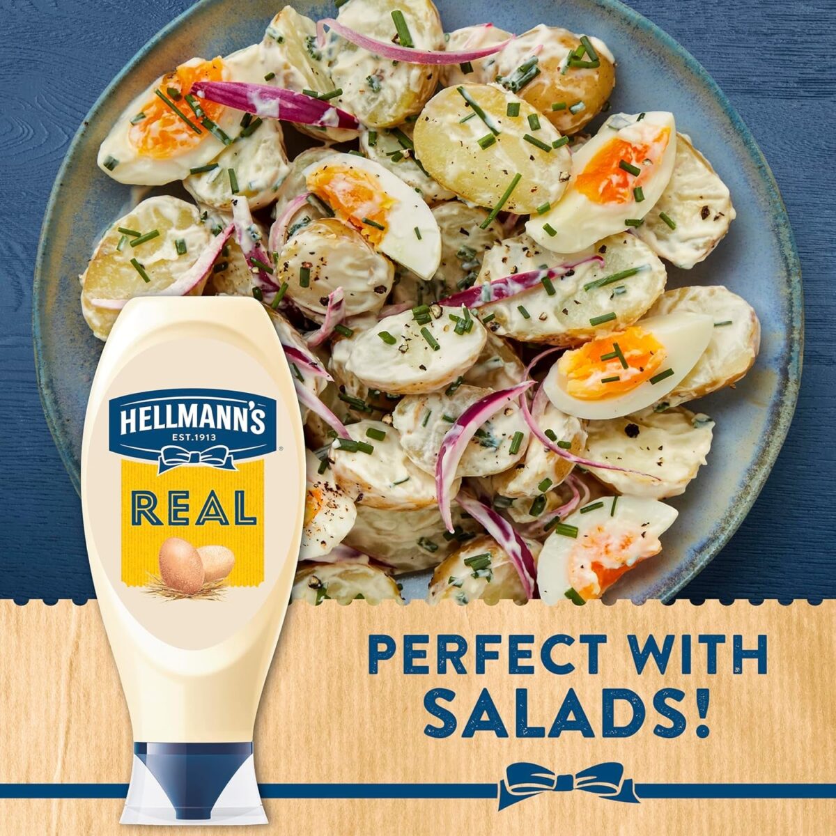 Hellmann'S Real Mayonnaise Condiment 100% Recyclable Squeeze Bottle Creamy Mayo for Burgers, Sandwiches and Salads 750 Ml