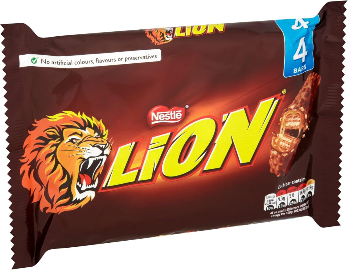 Lion Milk Chocolate Bar Multipack, 4 X 42 G