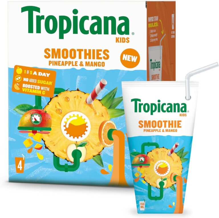Tropicana Kids Pineapple & Mango Smoothie 4X150Ml​