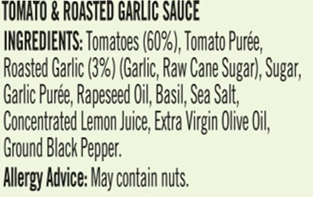 Loyd Grossman Tomato and Roasted Garlic Cooking Sauce, 350 G Jar (Pack of 1)