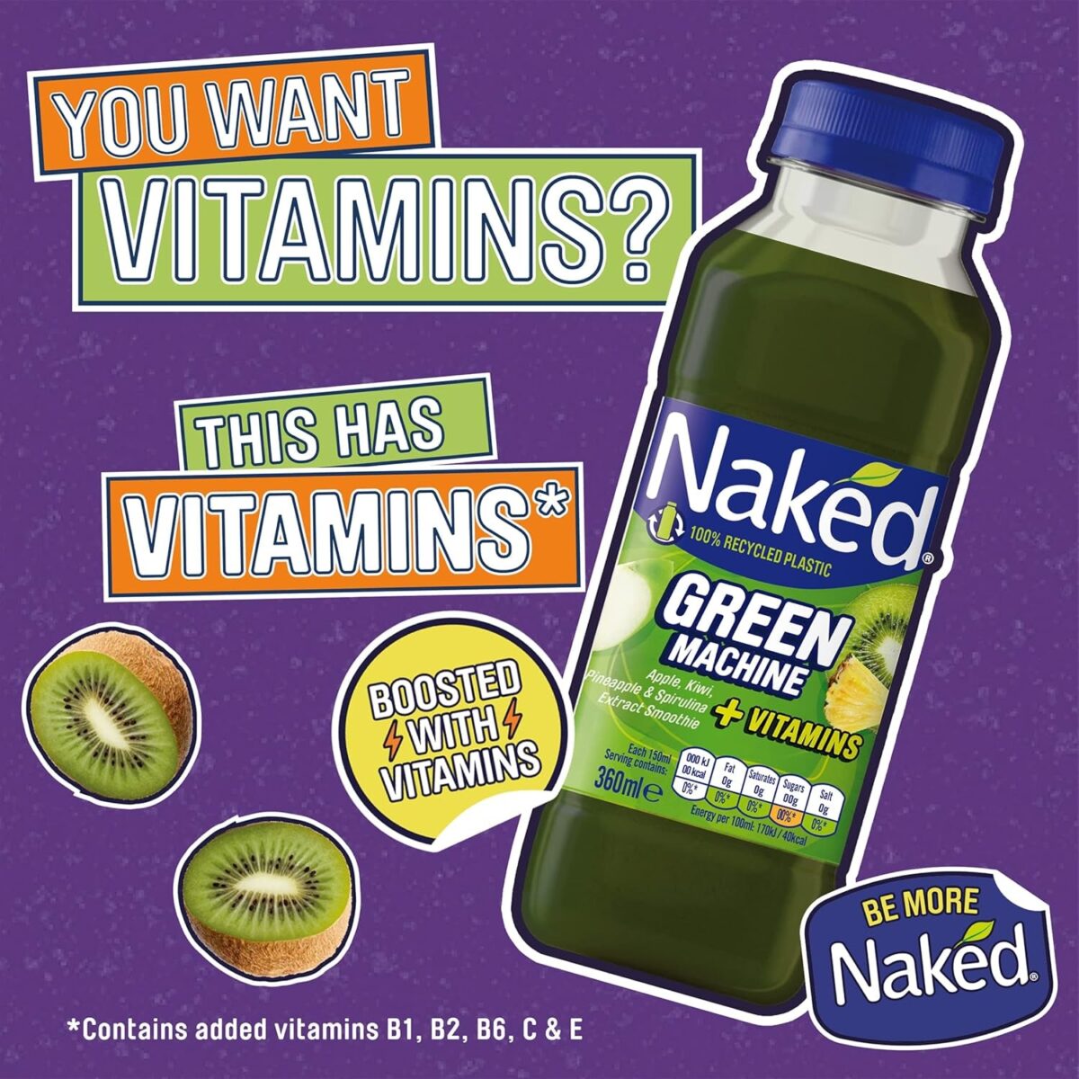 Naked Green Machine Smoothie, 300Ml