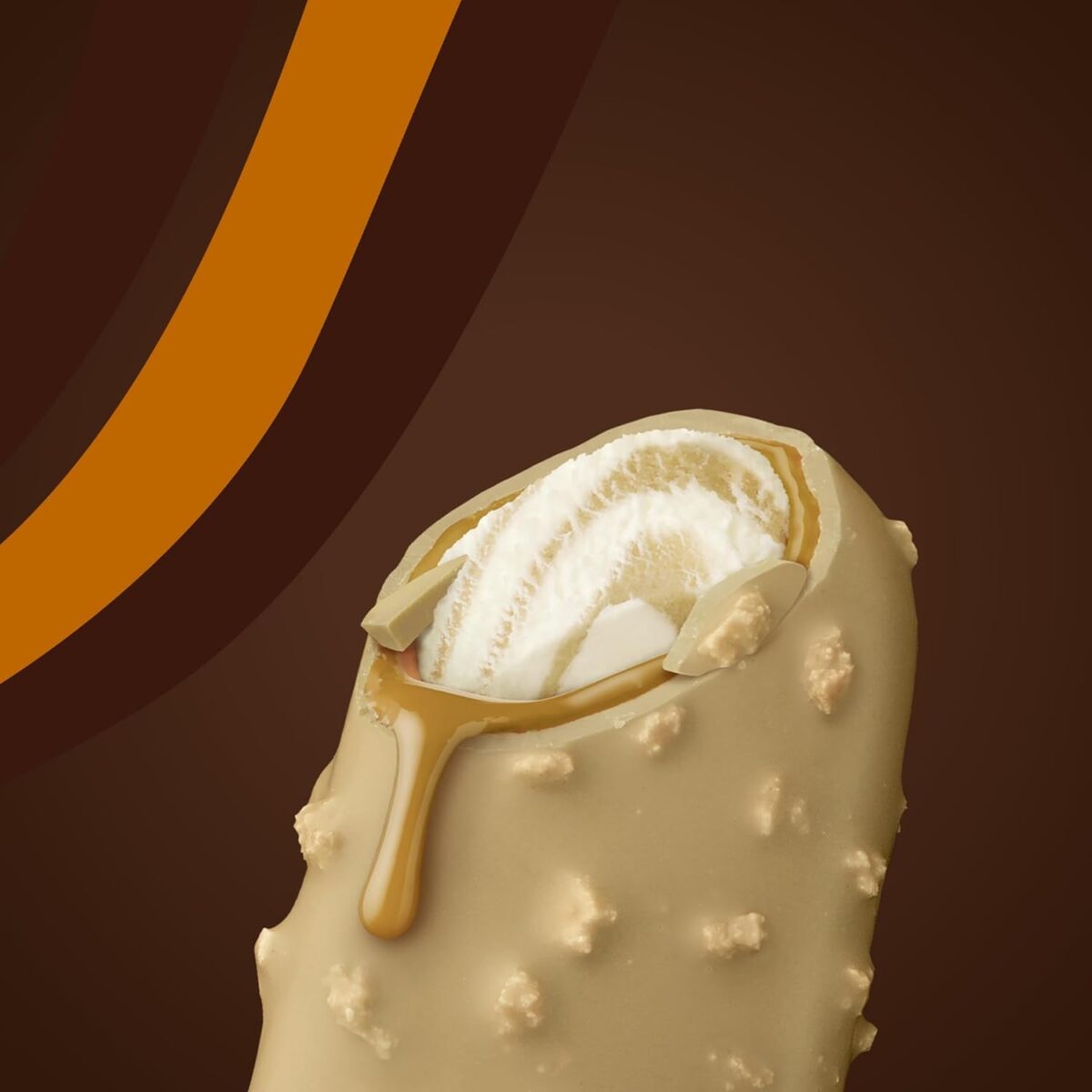 Magnum Mini Double Caramel Almond & Gold Caramel Billionaire with Chocolate Made from Rainforest Alliance Certified Cocoa Ice Cream Sticks for the Perfect Frozen Treat 6X 55 Ml