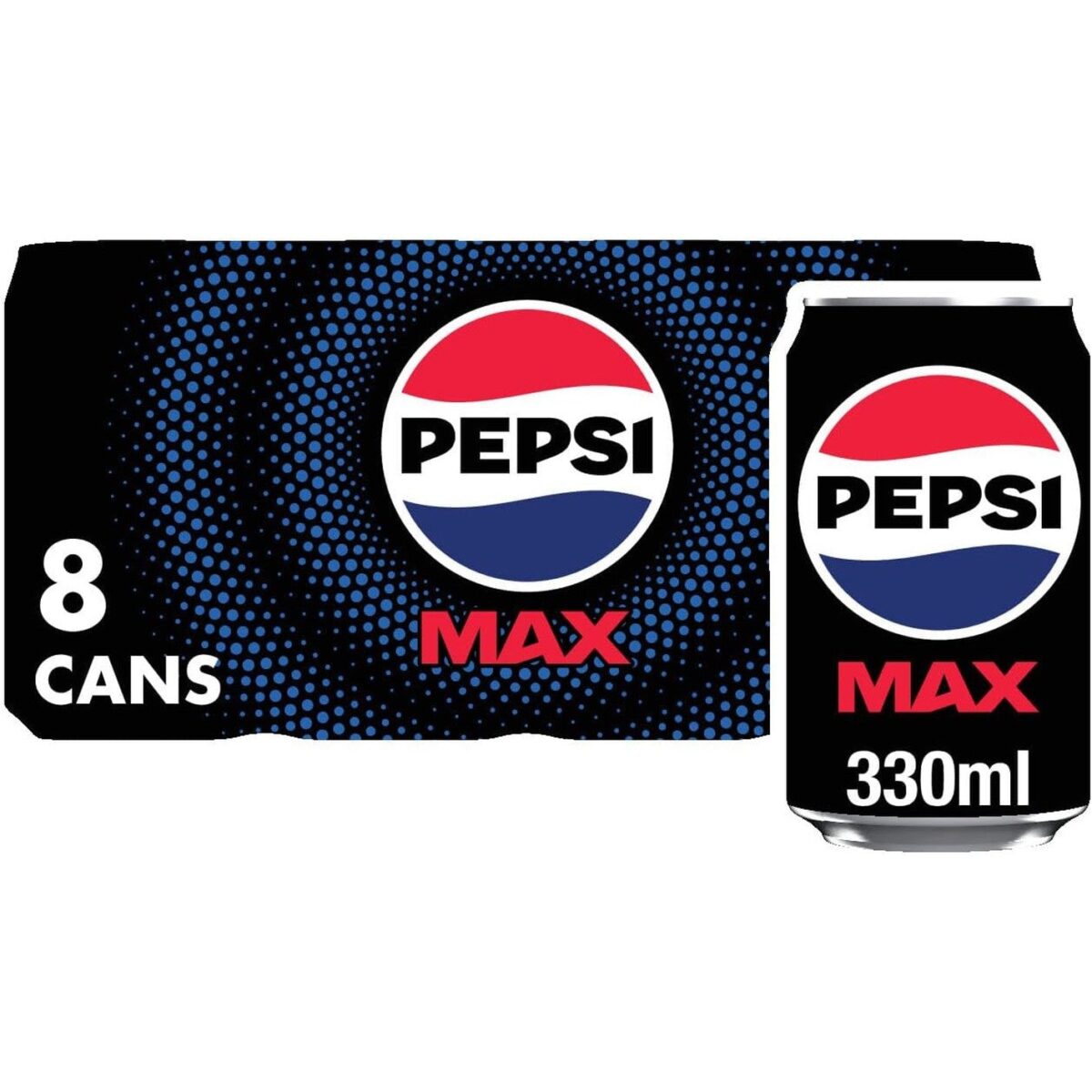 Pepsi Max Cans, 8 X 330Ml