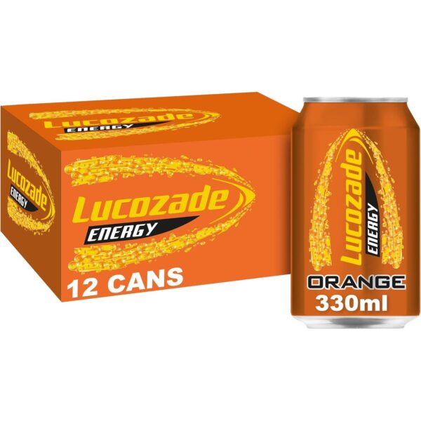 Lucozade Energy Drink Orange 12X330Ml