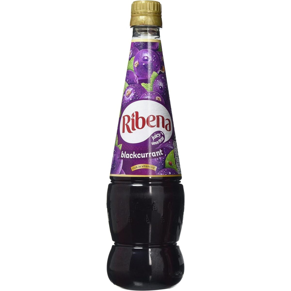 Ribena Blackcurrant Squash 850Ml – Real British Blackcurrants | Rich in Vitamin C | No Artificial Colours or Flavours | 100% Recycled Plastic Bottle