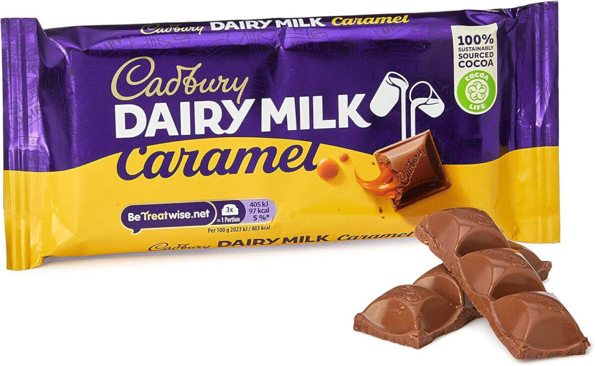 Cadbury Dairy Milk Caramel Chocolate Bar, 120 G