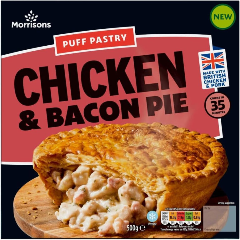 Morrisons Chicken and Bacon Pie 500G