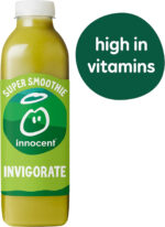 Innocent Invigorate Kiwi, Cucumber, Apple & Matcha Super Smoothie with Vitamins 750Ml