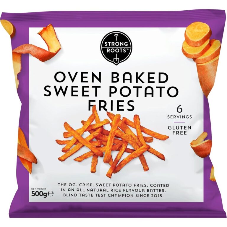 Strong Roots Sweet Potato Fries, 500G (Frozen)