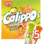 Heartbrand Calippo Mini Orange & Lemon-Lime Ice Lollies Certified Gluten-Free Refreshingly Fruity Ice Pops 5X 80 Ml