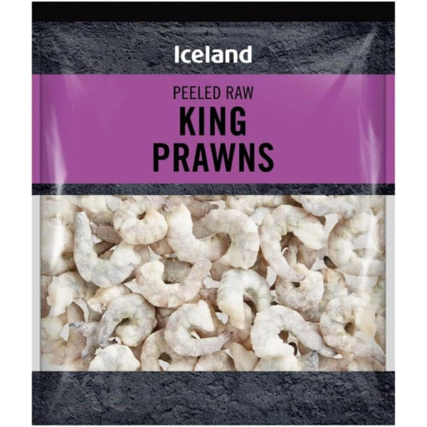 Iceland Peeled Raw King Prawns 225G (Frozen)