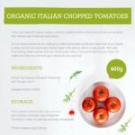 Mr Organic - Italian Organic Chopped Tomatoes 400G - Non-Gmo, No Additives, Sustainable Sourcing, Bursting with Flavour - Perfect for Classic Italian Dishes