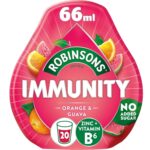 Robinsons Immunity Benefit Drops Orange & Guava, with Vitamin B6 and Zinc - 66Ml