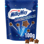 Milky Way Magic Stars Milk Chocolate Pouch, Movie Night Snacks & Chocolate Gifts, 100 G