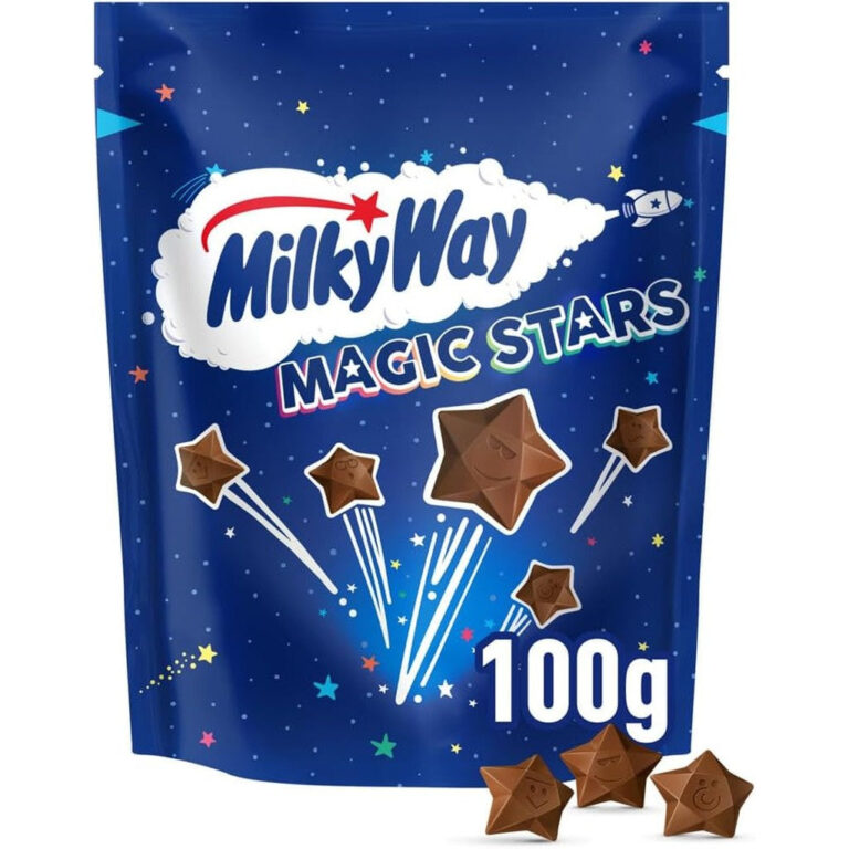 Milky Way Magic Stars Milk Chocolate Pouch, Movie Night Snacks & Chocolate Gifts, 100 G