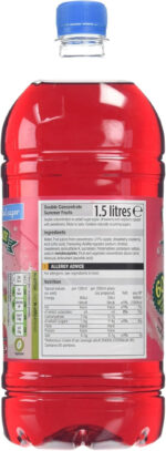 Morrisons Summer Fruits No Added Sugar Squash Double Concentrate 1.5 Litre
