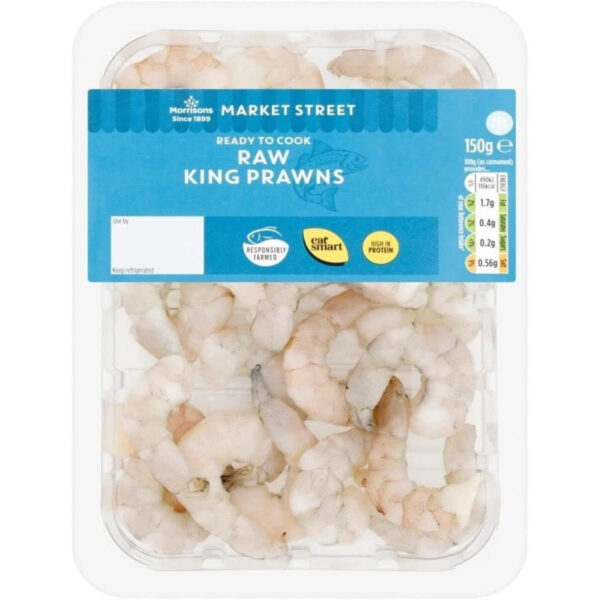 Morrisons Market St Raw Peeled King Prawns, 150G