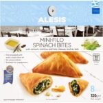 Alesis Bakery Spinach & Feta Triangle Filo Bites, 8 Pieces (Frozen)