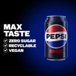 Pepsi Max Cans, 8 X 330Ml