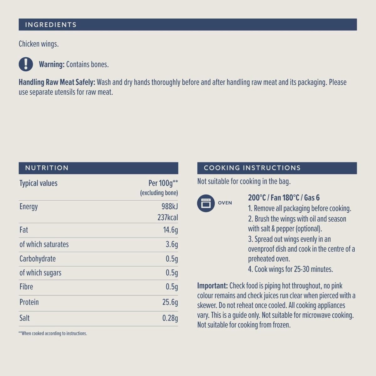 By Amazon British Chicken Wings, 1Kg