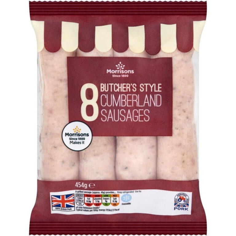 M BUTCHERS STYLE 8 CUMBERLAND Sausages454G