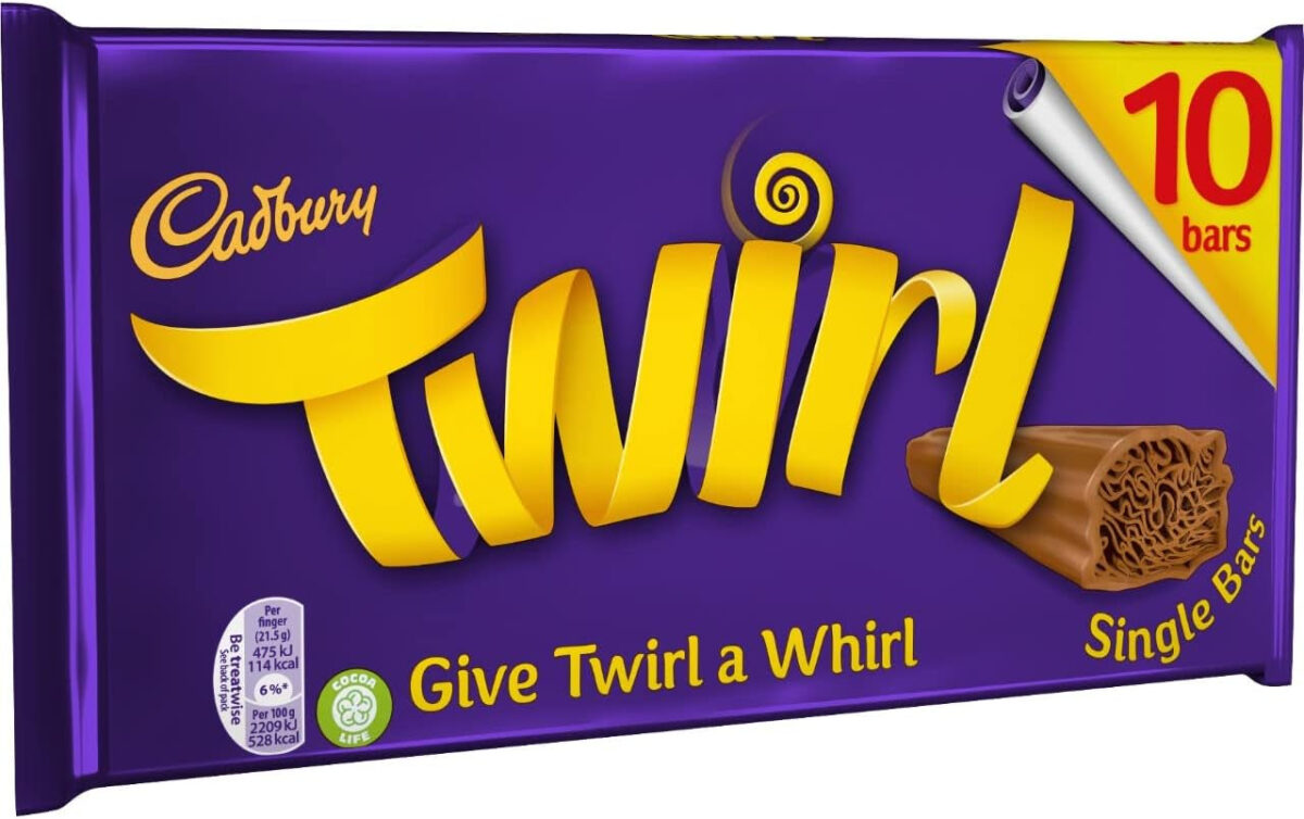 Cadbury Twirl Chocolate Bar, 215 G