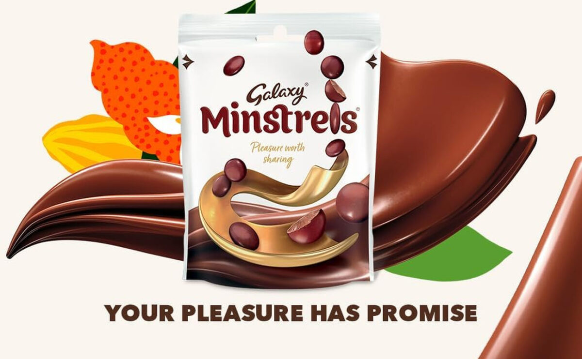 Galaxy Minstrels Milk Chocolate Pouch Bag 125G