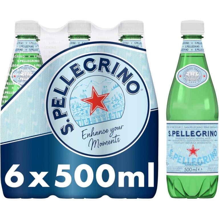 San Pellegrino Sparkling Natural Mineral Water, 6X500 Ml
