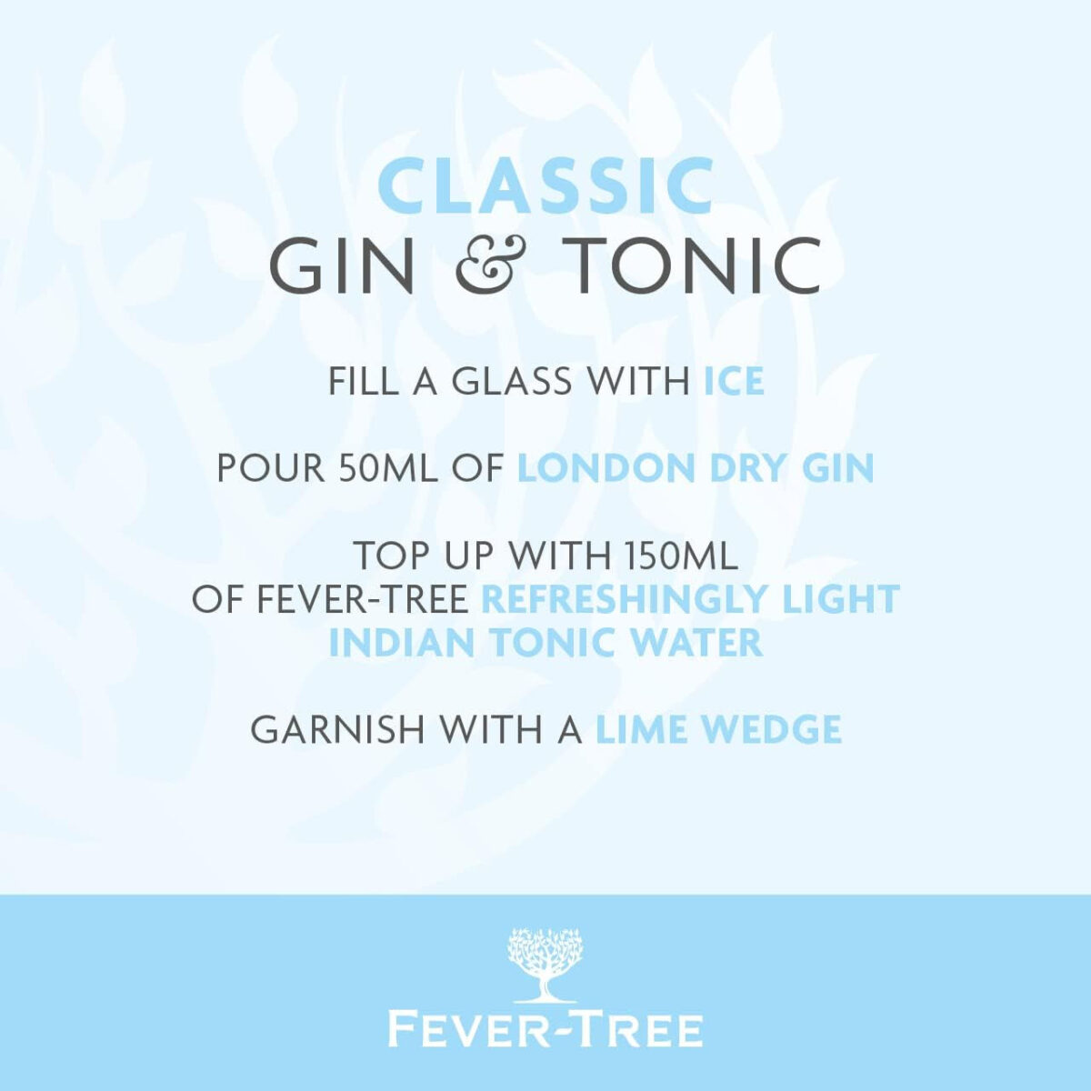 Fever-Tree Light Tonic Water 8X150Ml, Refreshingly Light Tonic with 46% Fewer Calories