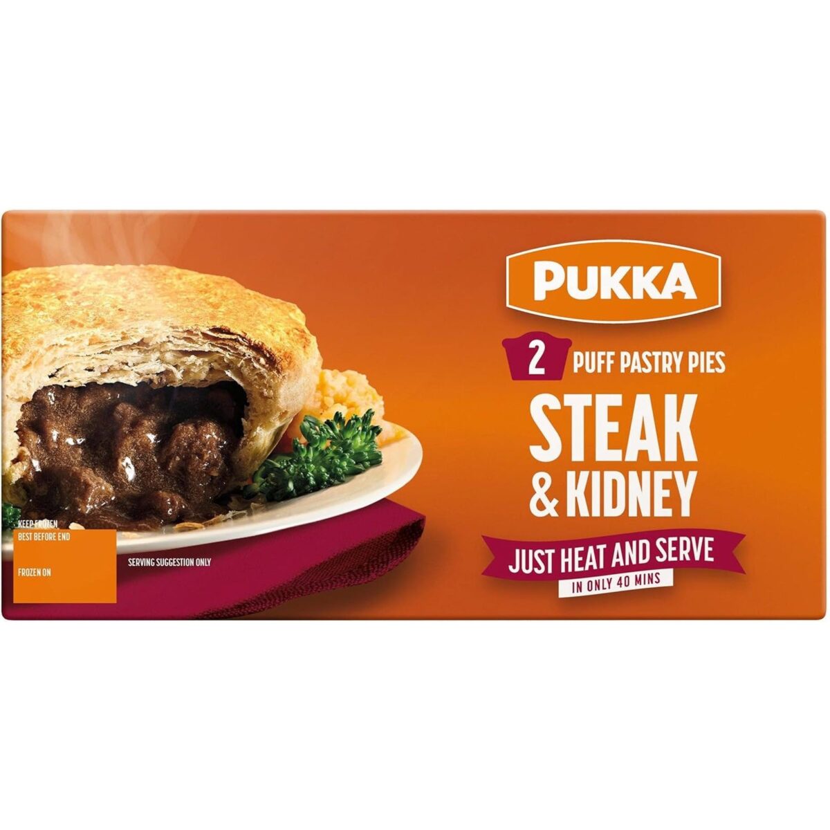 Pukka Pies 2Pk Steak & Kidney Pies