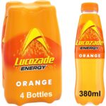 Lucozade Energy Drink Orange 4X380Ml Multipack