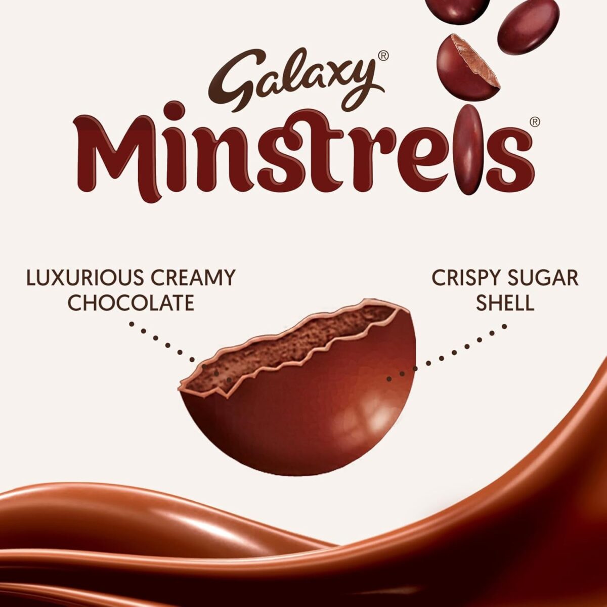 Galaxy Minstrels Milk Chocolate Pouch Bag 125G