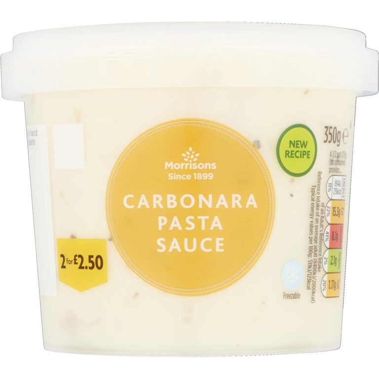Morrisons Carbonara Pasta Sauce 350G