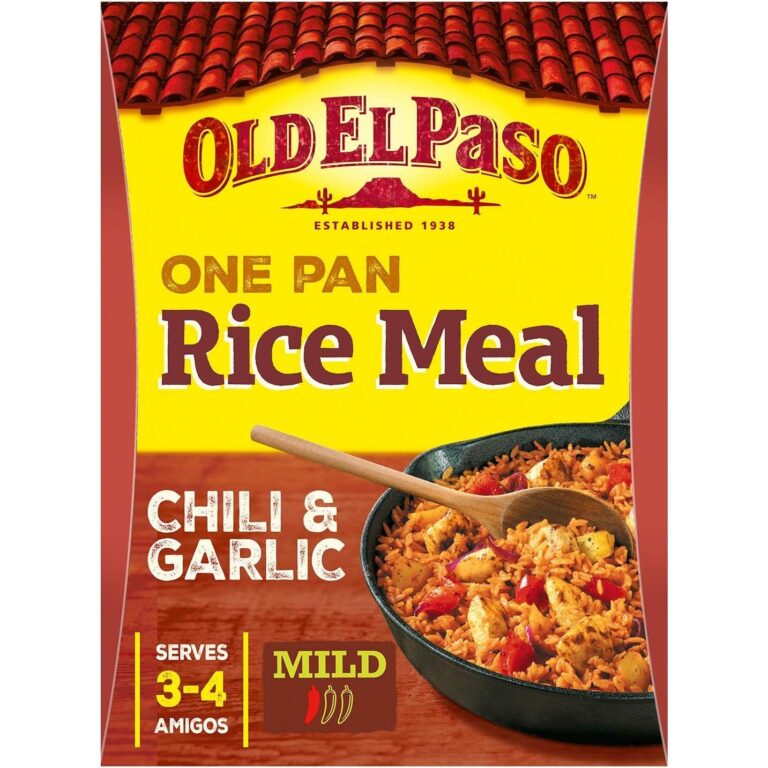 Old El Paso Mexican Chilli and Garlic One Pan Rice Meal Kit, 355G