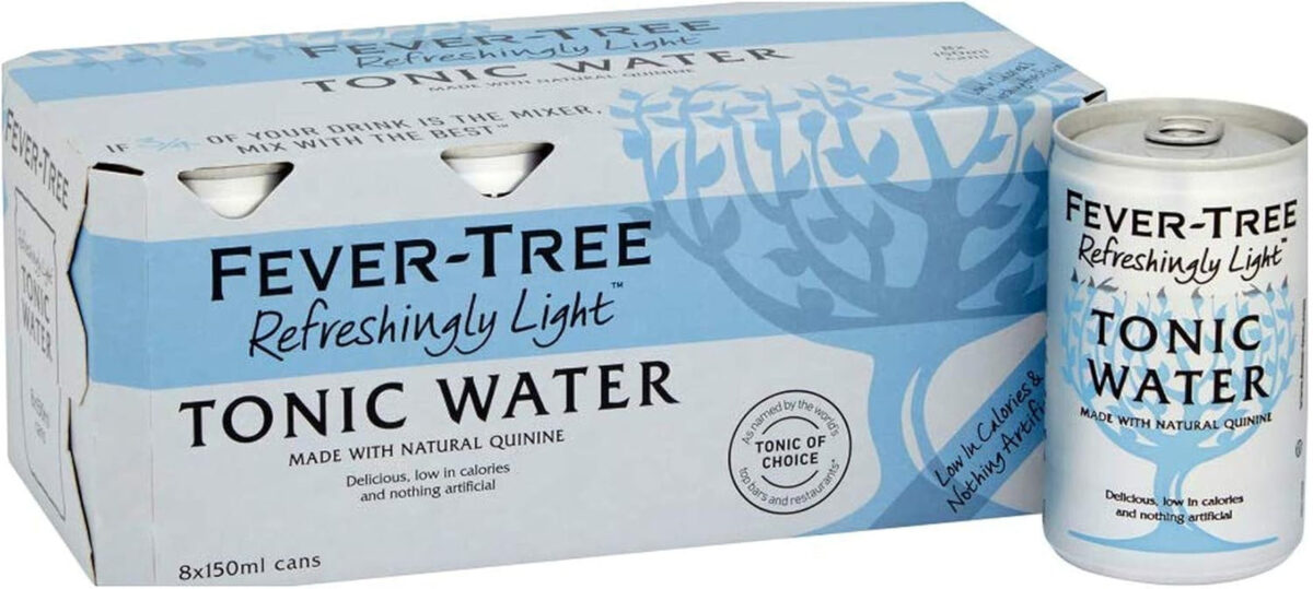 Fever-Tree Light Tonic Water 8X150Ml, Refreshingly Light Tonic with 46% Fewer Calories