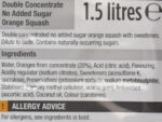 Morrisons Orange Squash No Added Sugar 1.5 Litre