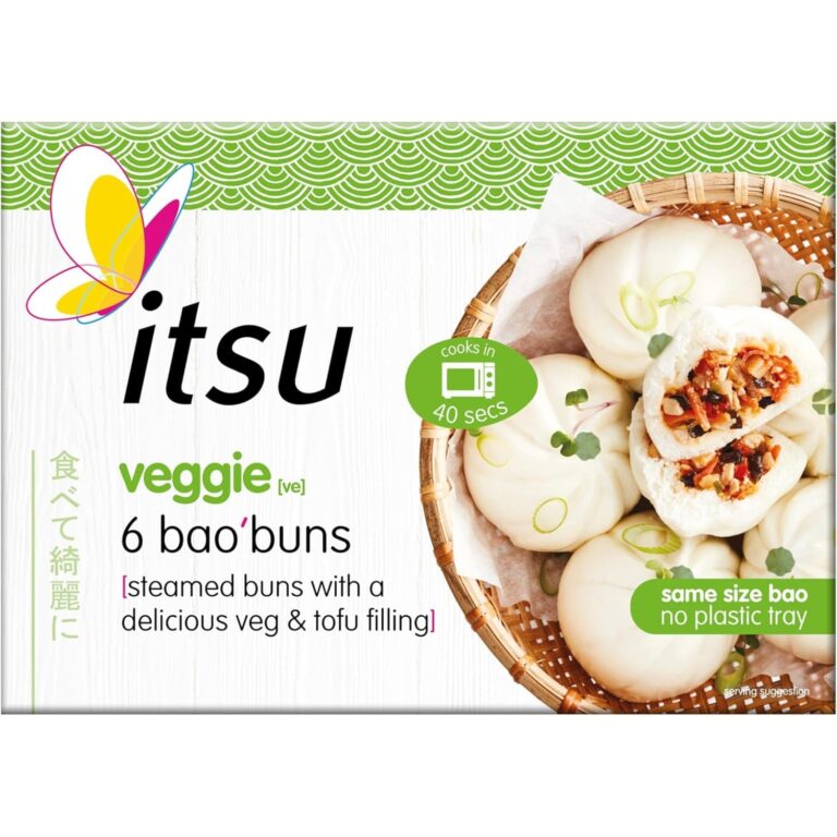 Itsu 6 Vegetable Bao Buns, 270G (Frozen)