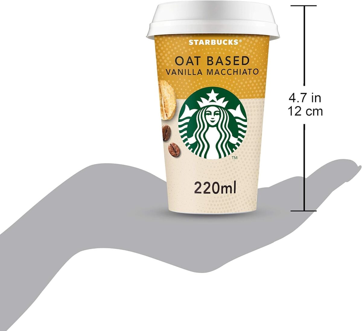 Starbucks Oat Based Vanilla Macchiato Iced Coffee, Plant-Based 220 Ml