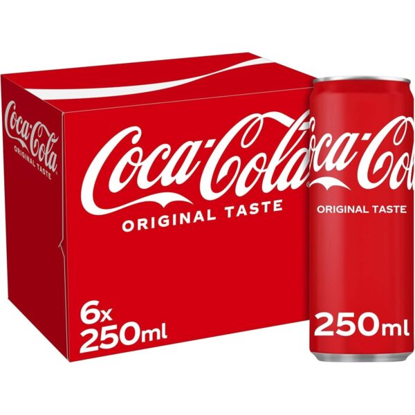 Coca-Cola Original Taste, 6 X 250 Ml