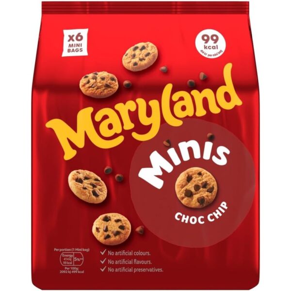 Maryland Choc Chip Cookie Minis, 6 Pack