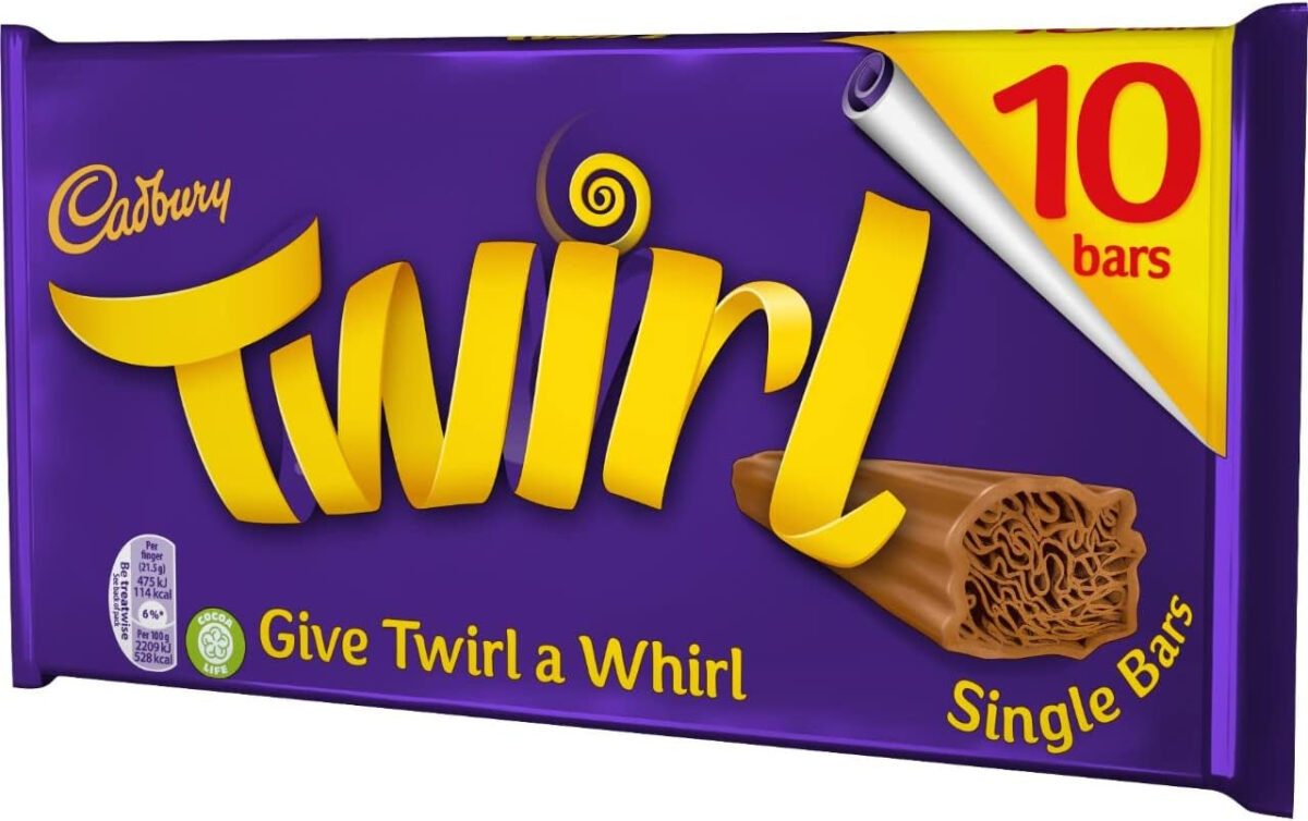 Cadbury Twirl Chocolate Bar, 215 G